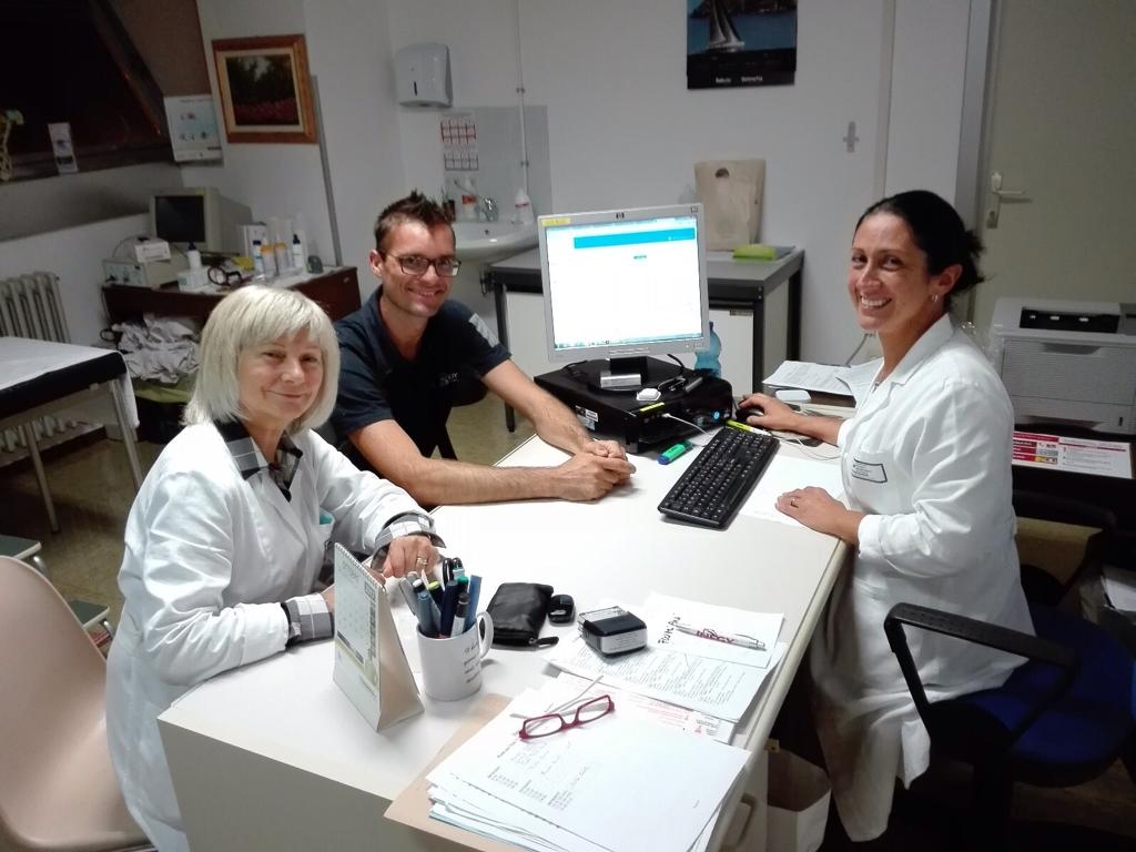 (Il mio team diabetologico del 2017, a sinistra la dietista Raimonda Muraro e a destra la diabetologa Dott.ssa Roberta Assaloni)